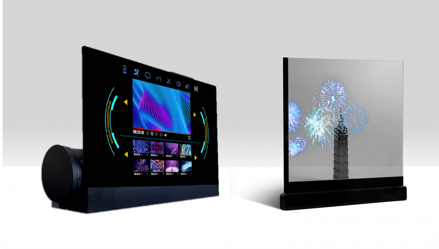 可捲式、折疊性、高透明